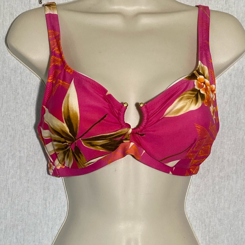 Tropical flower padded bra